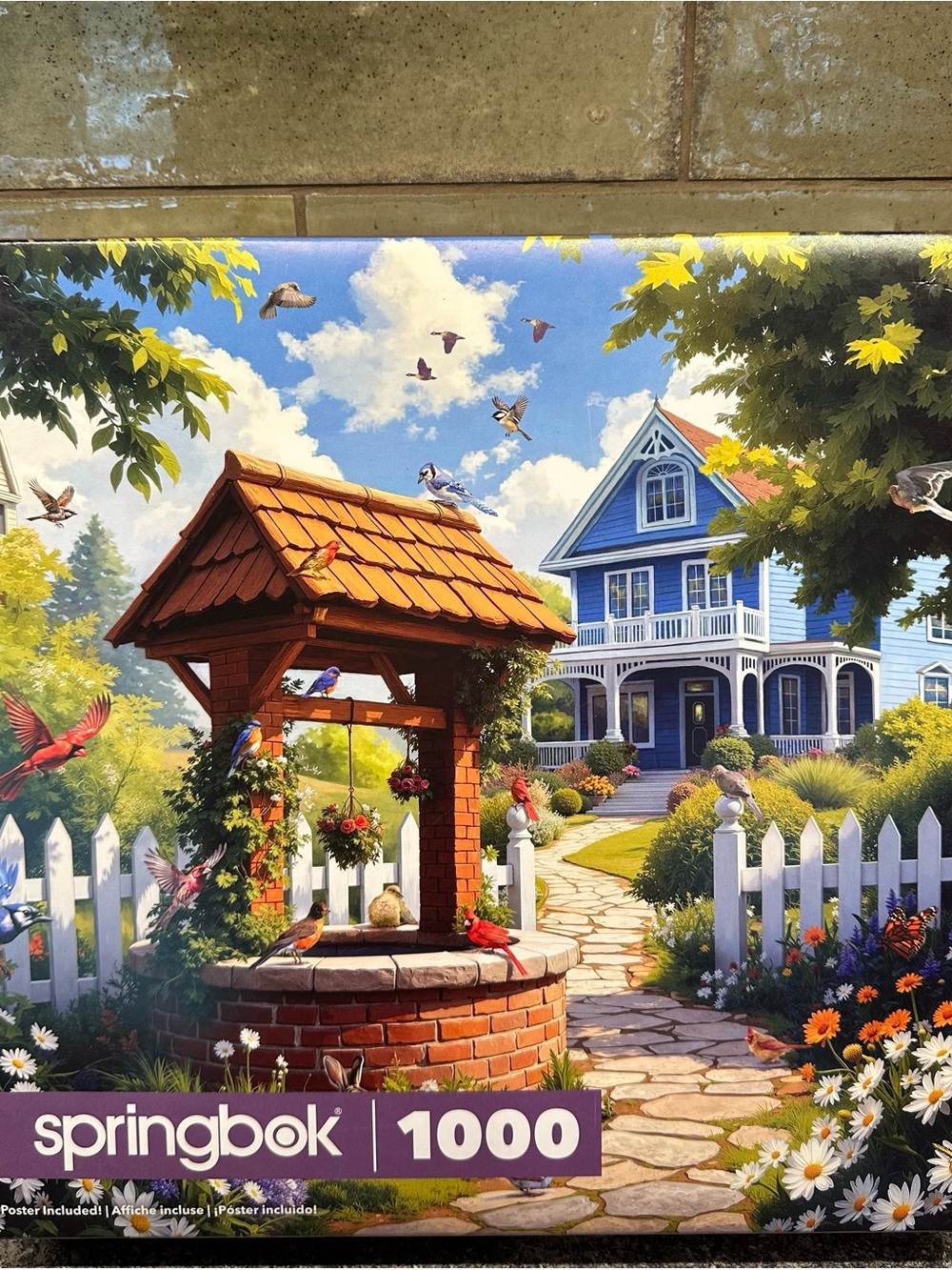 Springbok Puzzle Wishing Well Garden 1000 Pieces
